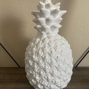 White Ceramic Pineapple Decor